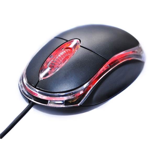 Wired USB Optical Mouse with LED Breathing Light for Laptop and Computer